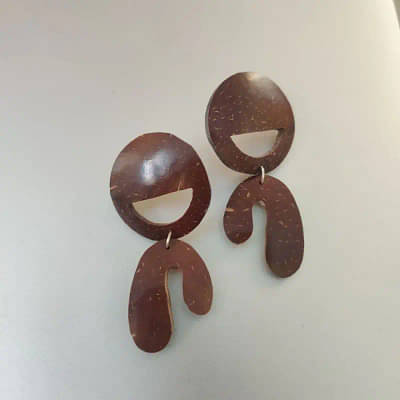 #4 - Coconut Shell Earrings image