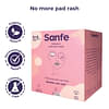Sanfe 100% Organic Biodegradable Soft Cotton Sanitary Night Pads Antibacterial UltraThin Night Heavy Flow Period Care Pad For Women And Girls 12 Pads