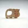 Neem Wood Teether Hippo Giraffe Panda