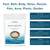 Vedanum Pure Epsom Salt, Usp Grade Magnesium Sulphate Bath Salt For Hyper Pain Relief