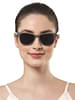 Amara Standard Size Full Rim Sunglasses In Blanc Berry
