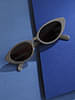 Bellary Standard Size Full Rim Sunglasses In Ash Grey