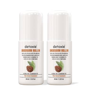 5% AHA BHA Underarm Lightening Deo Roll On Pack of 2 | Men & Women | 40 ml Each | Pine Fresh
Fragrance | | Brightens Dark Underarms | Long-Lasting Odor Protection 80 ml image