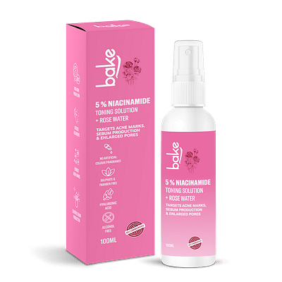 5% Niacinamide Toner With Hyaluronic Acid For Acne Prone, Oily & Sensitive Skin | Targets Acne Marks, Oil Production & Enlarged Pores For Glowing Skin | Alcohol Free Face Toner For Women & Men | 100 Ml image