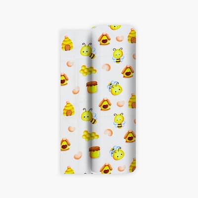 A Toddler Thing Aloe Vera Muslin Towel - Bumble Bee image