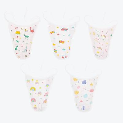 A Toddler Thing Muslin Nappy Combo 1 - Pack Of 5 image