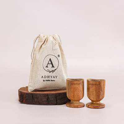 Adhyay Netra Neti Neem Wood Eye Wash Cups - Organic Ayurvedic Healing for Effective Eye Cleansing image