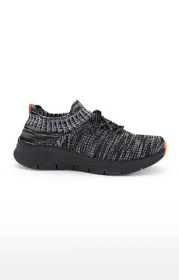 AeroFit- Men's Activewear Black Casuals Lace up Shoes image