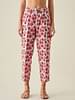 Arras Slim Pants In Red Floral Print