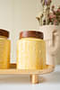 Artecasa Amber Airtight Jar Set Of 2