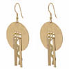 Artizen Handmade Brass Fringe Earrings