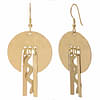 Artizen Handmade Brass Fringe Earrings