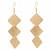 Artizen Handmade Gold Leaf Earrings