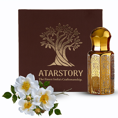 Atarstory Best Attar Alcohol Free Roll On For Daily Use | Long Lasting Fragrance | Ittar Oudh For Men And Women - 12Ml (White Musk) image