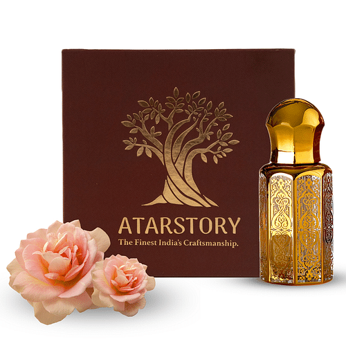 Atarstory Rosa Luxure Attar Perfume Alcohol Free Roll On For Daily Use | Long Lasting Fragrance | Ittar For Men And Women - 12Ml image
