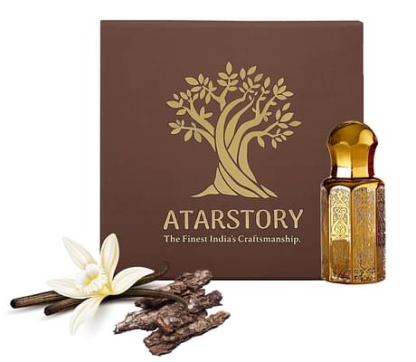 Atarstory Vanilla Oudh Attar Perfume | Long Lasting Fragrance for Men and Women 12ml image