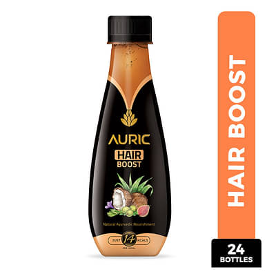 Auric Hair Care Drink | Natural Ayurvedic Juice For Hair Fall (24 Bottles) image