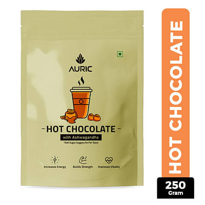 Auric Hot Chocolate With Ashwagandha (250Gm) image