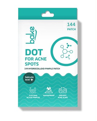 BAKE 2% Salicylic Acid Pimple Patches for Active Acne & Acne Prone Skin With Hydrocolloid Waterproof Patches - Pack of 144 image