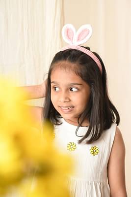Babies N Mamaas Whimsy Wonders - Crochet Bunny
Hairband/ Multicolor Bow/ 
Flower Clip/ Circle Clip - Gift Set image
