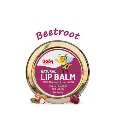 Babyorgano Beetroot Flavor Organic Lip Balm For Kids (8Gm) image