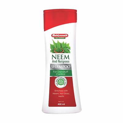 Baidyanath Neem And Nutgrass Shampoo For Dandruff Control - 450 Ml (Pack Of 2) image