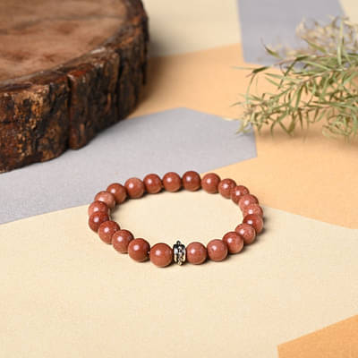 Bamboology | Healing gemstone bracelet Sunstone for Bright Future. it help in attending balance in all spheres of life image