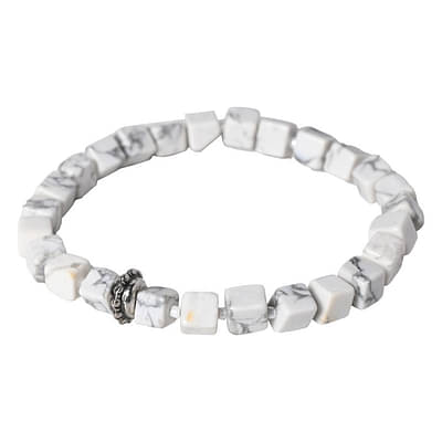 Bamboology | Nurture Wellness with our Howlite Healing Gemstone Bracelet - Unveiling Healing Benefits for Your Loved One image