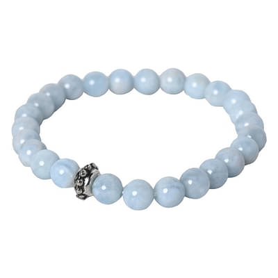 Bamboology | Radiate Calmness with our Aquamarine Healing Gemstone Bracelet - Unlock Healing Benefits for Your Loved One image
