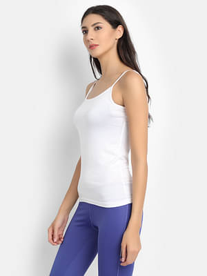 Bamboology Bamboo Fabric Camisole Ultra Soft, Very Breathable, Environment-Friendly, Biodegradable And Moisture Wicking | Color White | Pack Of 1 image