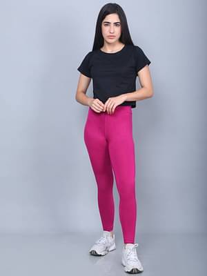 Bamboology Bamboo Fabric Yoga Pants Fuchsia | Clean image