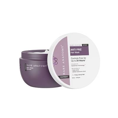 Bare Anatomy Anti Frizz Hair Mask | Hair Mask For Dry & Frizzy Hair With Hyaluronic Acid | 250 Gm image