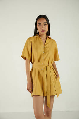 Barefoot in the Park Yellow Romper image