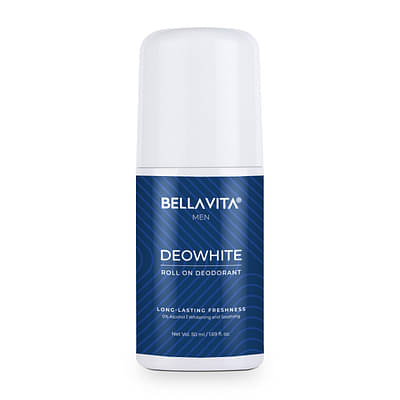 Bella Vita Organic Deowhite Under Arm Skin Whitening Natural Roll On Deodorant Stick For Men(50Ml) image