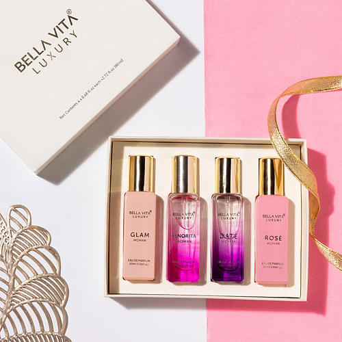 Bella Vita Organic Luxury Perfumes Gift Set For Women - 4X20 Ml image