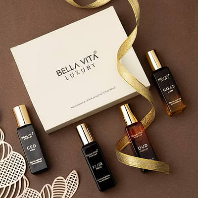 Bella Vita Organic Luxury Perfumes Gift Set for Men - 4 x 20ml image