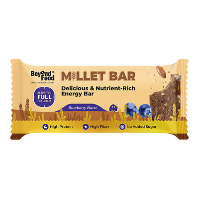 Beyond Food Millet Bar - Blueberry Burst (Pack Of 6) image