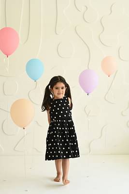 Black & White Polka Dot Dress image