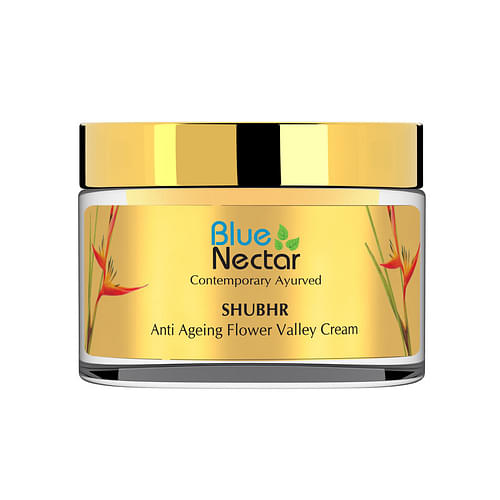 Blue Nectar Ayurvedic anti-aging and Anti Wrinkle Flower Valley Face Cream (50gm) image