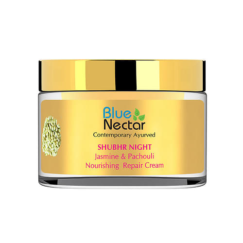 Blue Nectar Jasmine & Pachouli Nourishing Night Repair Cream (50gm) image