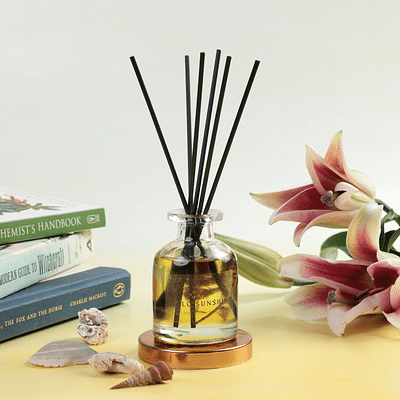 Bokettolife Reed Diffuser - Hello Sunshine - Pack Of 1 Reed Diffuser Bottle image