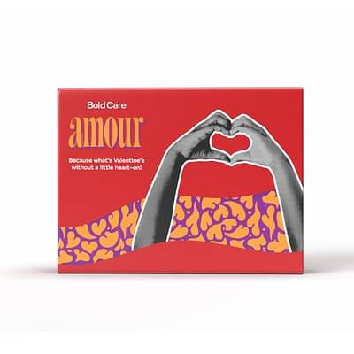 Bold Care Amour Couples Kit For Date Nights | Condoms, Lube & Accessories For Deeper Connections | Mood-Enhancing Dark Chocolate | Enhanced Bonding | Gifting Set For Valentine'S Day image