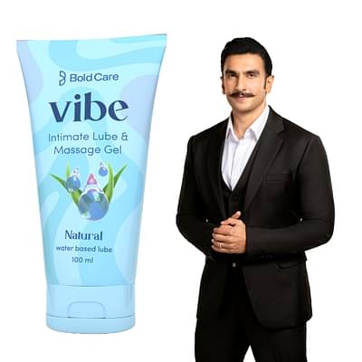 Bold Care Vibe Natural - Personal Lubricant For Men And Women - Water Based Lube - Skin Friendly, Silicone And Paraben Free - No Side Effects - 100 Ml image