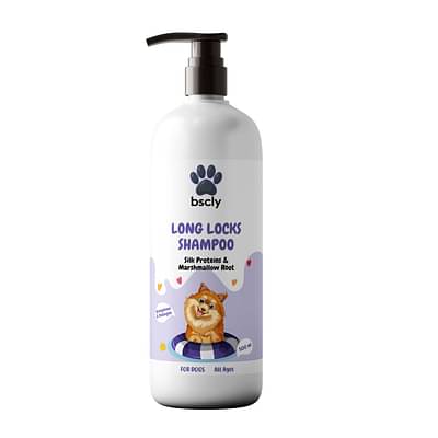 Bscly Long Locks Dog Shampoo With Silk Proteins & Marshmellow Root - 500 Ml image