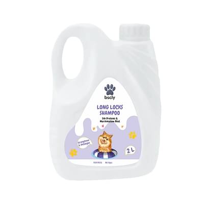 Bscly Long Locks Dog Shampoo With Silk Proteins & Marshmellow Root- 2L image