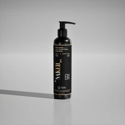 By Naked Fact Pro Repair Anti Hairfall Shampoo| 5X Hair Fall Control Scalp Cleaning & Strengthening | Contains Black Soil, Nardostachys Jatamansi, Omega 3 & Moringa Oleifera | For All Hair Types | For Women & Men | 250Ml image