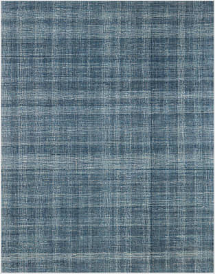 Carpet Turquoise Natural Wool Laurel Hand-Tufted image