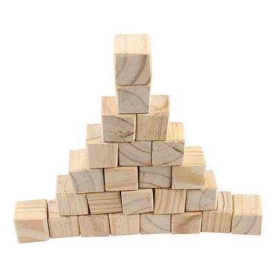 Channapatna Toys Wooden Blocks Set Wooden Toy Building And Stacking Counting Adding Subtracting Multiplication Indoor Game Toy Educational Toy For Kids (24 Pcs) image