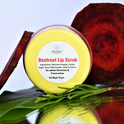 Chilife All Natural Beetroot Lip Scrub (10gm) image