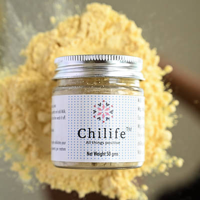 Chilife All Natural Face Wash Powder (50gm) image